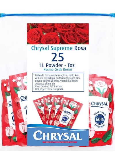 Chrysal Supreme Rosa Sachet 1l Toz '25'li Paket' Diğer