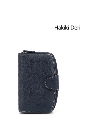 Gönderi(R) Gönderi R Laciverte Antrasit Dikey Hakiki Deri Cüzdan Lacivert