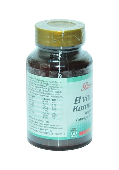 Balen B Vitamini Kompleksi Kapsül Gıda Takviyesi 425 MG 60kapsül