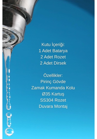 İtimat İdea White 561.cw Mix Banyo Bataryası Beyaz Gri