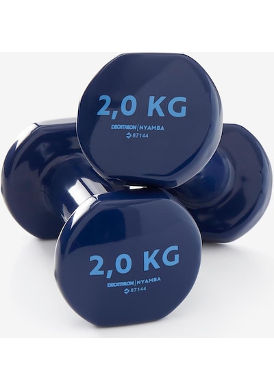 Decathlon Domyos Dambıl - 2 X 2 Kg - Fitness Hafif Antrenman / Pilates Lacivert