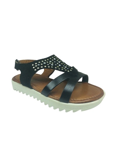 Ortopedikal Trend 2103 Klt Kız Çocuk Sandalet %100 Hakiki Deri (544775034) Siyah