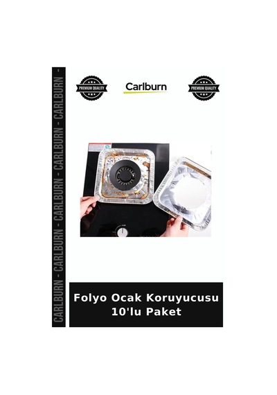 Özel Üretim Pratik Mutfak Temizlik Hijyen Koruyucu Folyo Ocak Koruyucusu 10'lu Paket