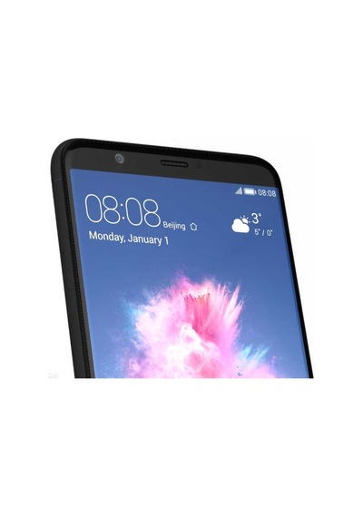 Huawei P Smart Davin 5D Cam Ekran Koruyucu Siyah
