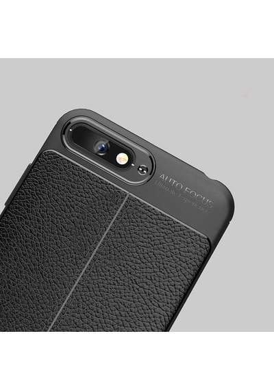 Huawei Y6 2018 Kılıf Zore Niss Silikon Kapak Siyah