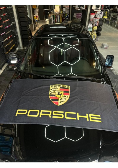 Siyah Porsche Büyük Havlu