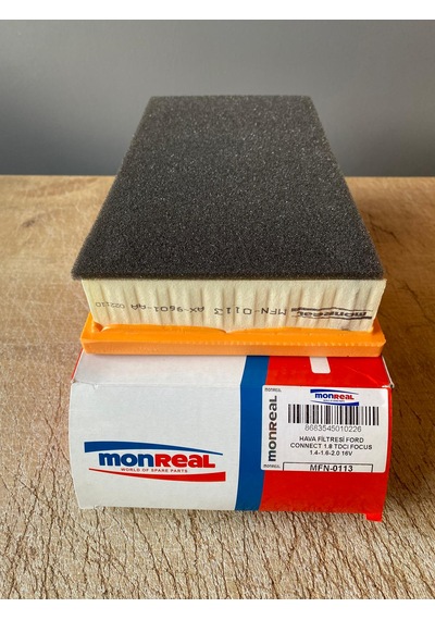 Monreal Mfn-0113 Hava Filtresi Ford Connect 1.8tdcı 75hp 90hp 02-13 Focus 1.4-1.6-2.0 16v 98ax9601aa