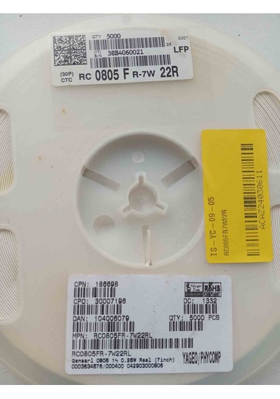 Rc805fr7w22r 22r 805 Smd Direnç 1000 Adet
