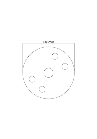 Motifpiyer Tavan Spot Göbek Tsg-19-y-56 Cm Çap