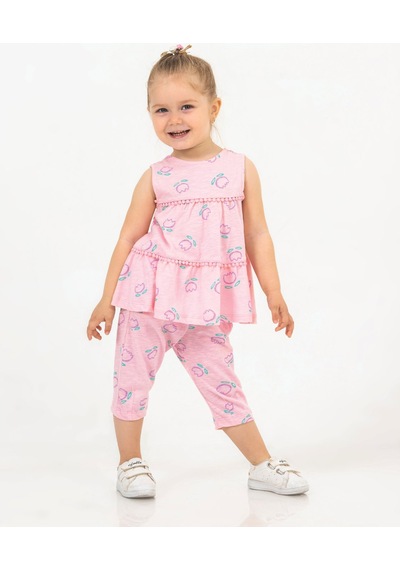 Harika Kids Kız Bebek Tunik Model Alt-üst Takım 001