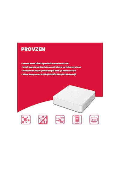 Provzen Hikvision 2 Ip Kameralı 4mp 1440p Mikrofonlu Güvenlik Kamerası