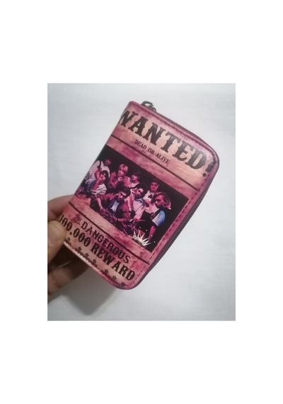 Owlbag Company Owl Bag Kpop Stray Kids Wanted Desenli Tasarım Suni Deri Cüzdan Çok Renkli
