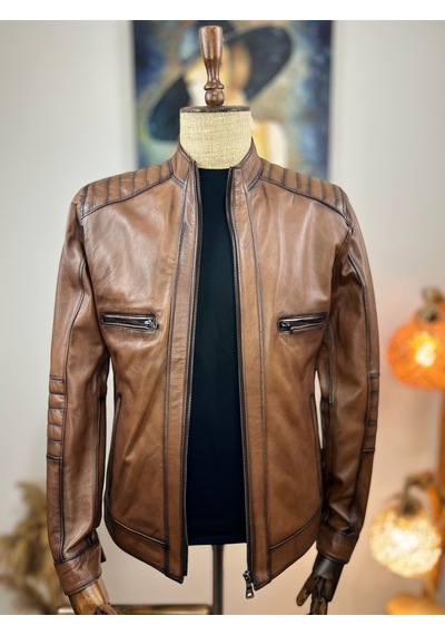 Always Leather Usta Ellerden Çıkan Efsane Hakiki Deri Mont 1803340003 Kahverengi