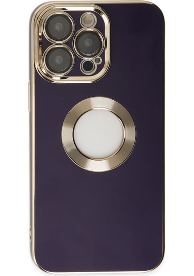 Newface Apple Uyumlu iPhone 14 Pro Kılıf Store Silikon - Derin Mor Derin mor