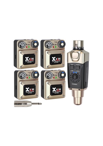 Xvive Xv-u45r4 4 Alıcı + 1 Vericili Kablosuz In-ear Monitör Sistemi