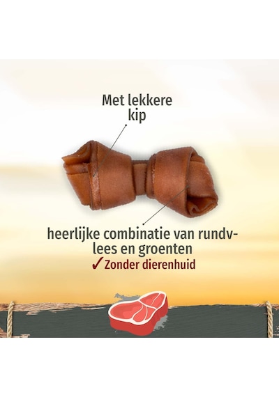 Beef Mini Küçük Boy Sığır Etli Kemik 8'li, 128 Gr Köpek Ödülü