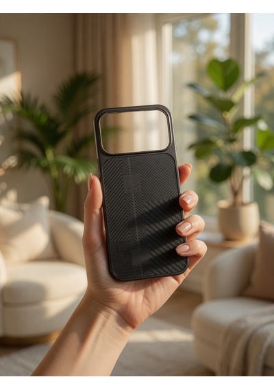İphone 17/18 Promax Ortak Uyumlu Karbon Fiber Desenli Darbeye Dayanıklı Kılıf Çok Renkli