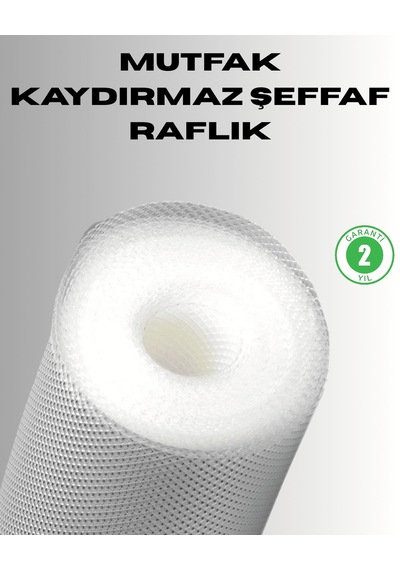 Kaydırmaz Şeffaf Raf Örtüsü 45x300 Cm Çok Renkli