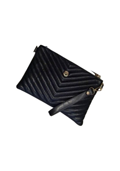 Wikidays.s Moda Trendi V Nakışlı Kapitone Desenli Kadın Portföy El Ve Omuz Çantası Clutch Küçük Boy Siyah 70828838