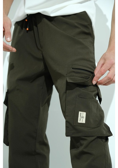 Oksit Bl 2135 Kort Paraşüt Düz İpli Paça Avcı Tactical Kargo Cepli Erkek Eşofman Alt 001