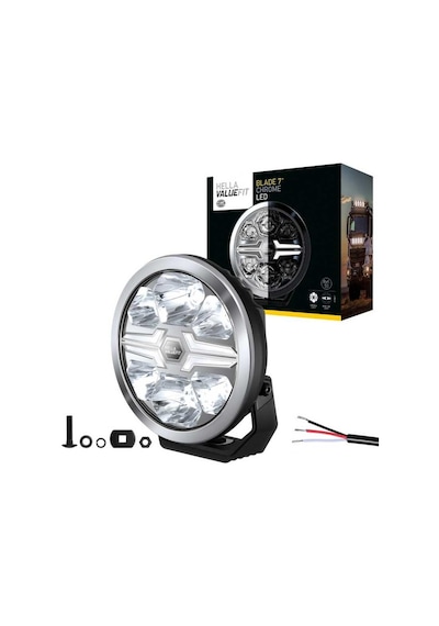 Hella Off-road Valuefit Blade Led Uzun Far Krom 36w 7" Beyaz Isik 1fj357198-011