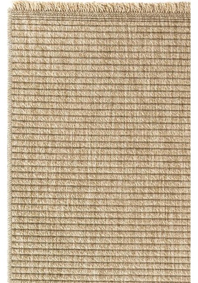 Çam Halı İndia 672 Bej Seyran Halı Modern Jüt Desen Makine Halısı