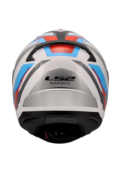 Ls2 Rapıd 2 Hyper Full Face Motosiklet Kaskı Beyaz - Mavi  - Kırmızı