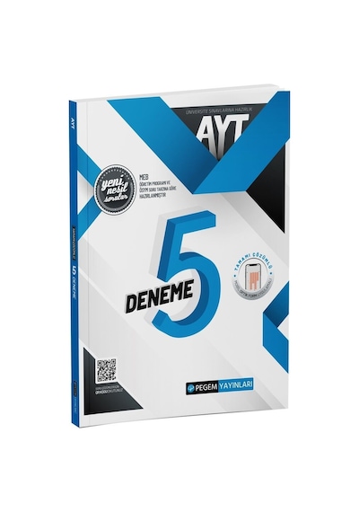 AYT Tamamı Çözümlü 5 Deneme -  Pegem Akademi Yayıncılık