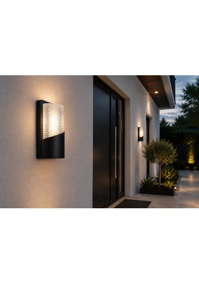Ars 348955 Köşk Kristal Led Aplik 24w 3200k Gün Işığı Siyah