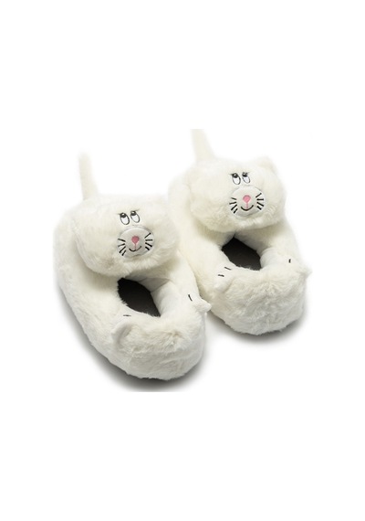 Twigy Gatto Kadın Hayvanlı Panduf Beyaz 36/41 CC0588 Beyaz