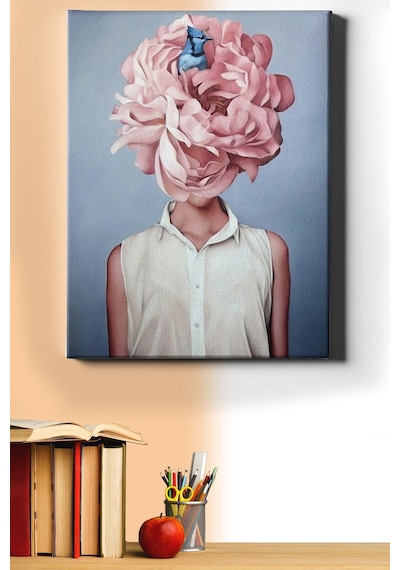 Webstyle Sayılarla Boyama Seti Kasnaklı Çiçek Kadın 7 50 X 65 Cm