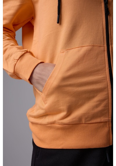 Defys Defy S Kadın Oversize Kapüşonlu Fermuarlı Cepli Sweatshirt Oranj - 527346818 Oranj