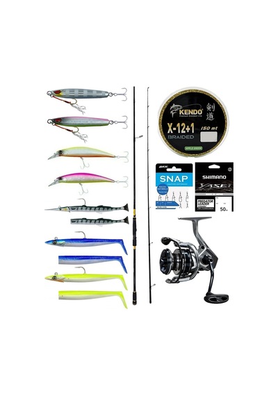 Yek Outdoor Pro Spin Olta Seti Okuma Ceymar Sw Bass 274cm Mh 14-42gr M-fast Olta Kamışı & Okuma Safyre Sf-4000a Olta Makinesi