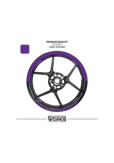 Bajaj Dominar 400 Jant Şeridi Yarım Jant Kaplama & D400 Yazı Sticker Seti 74368714