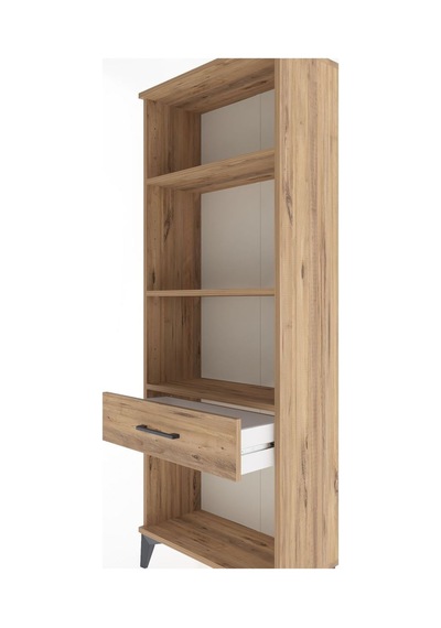 Arges Dolap 3 Raflı Tek Çekmeceli 60x30x163 Çam-çam Atlas Çam