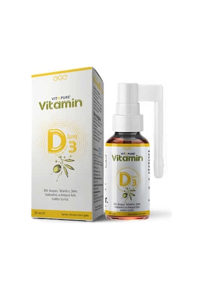Vitapure Vitamin D3 Sprey Takviye Edici Gıda 20 Ml