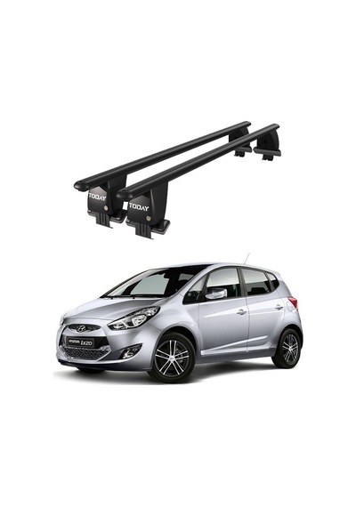 Royal Hyundai İx20 2010 Ve Sonrası Uyumlu Siyah Kilitli Ara Atkı Port Bagaj Tavan Barı