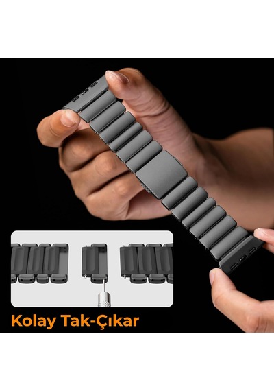 Apple Watch Titanyum Hybrid Kordon Ayarlanabilir, Dlc Kaplama, Silikon İç Katman, Güçlü Manyetik Tokalı, Dayanıklı Premium Kayış Çok Renkli Apple Watch Titanyum Hybrid Kordon Ayarlanabilir, Dlc Kaplama, Silikon İç Katman, Güçlü Manyetik Tokalı, Dayanıklı Premium Kayış Çok Renkli