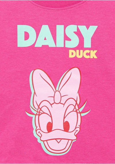 Mavi Daisy Duck Baskılı Pembe Kız Çocuk T-shirt M7610331-71095 Pembe