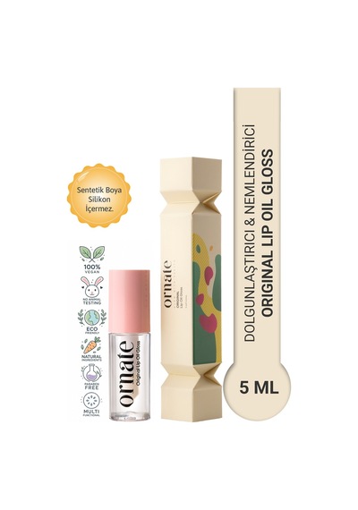 Original Lip Oil Gloss Dolgunlaştırıcı Efekt, Nemlendirici, Parlatıcı Dudak Yağı Balmı Vanilya 5 Ml Renksiz