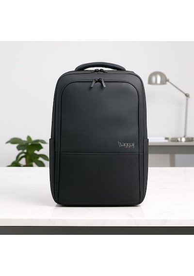 Laptop Ve Seyahat İçin İnce Tasarım Sırt Çantası Baggaj S24112 Siyah