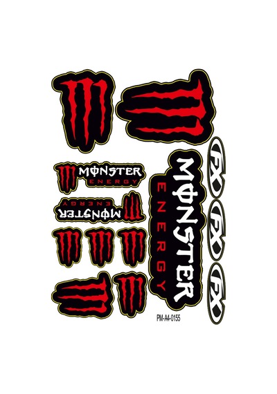 Sticker Seti Monster Energy Tasarımlı Grenaj Kaplama 01 Nötr