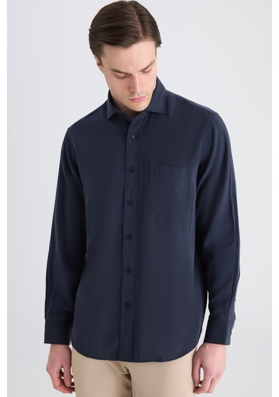 D'S Damat Ds Damat Comfort Lacivert Düz Gömlek 5hc02kc01327m Çok Renkli