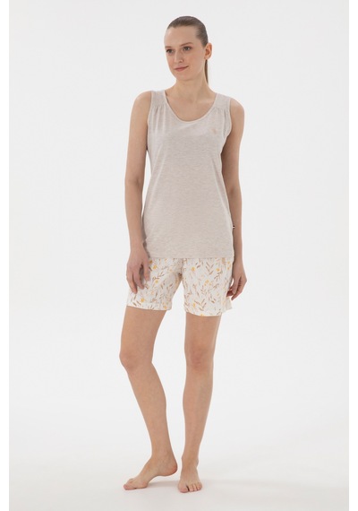 U.s. Polo Assn. Kadın Bej Pijama Takım 50312914-vr011 Bej