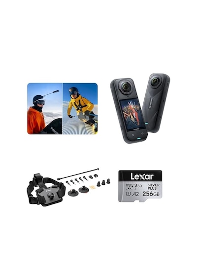 X5 Aksiyon Kamerası - Kayak Kiti 256 Gb