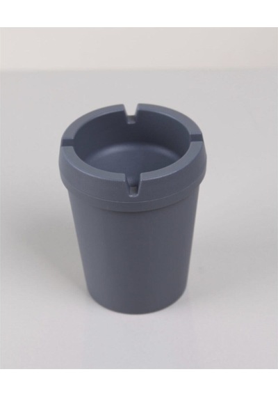Gri Yuvarlak Kokusuz Silikon Küllük Plastik Çok Renkli Yuvarlak