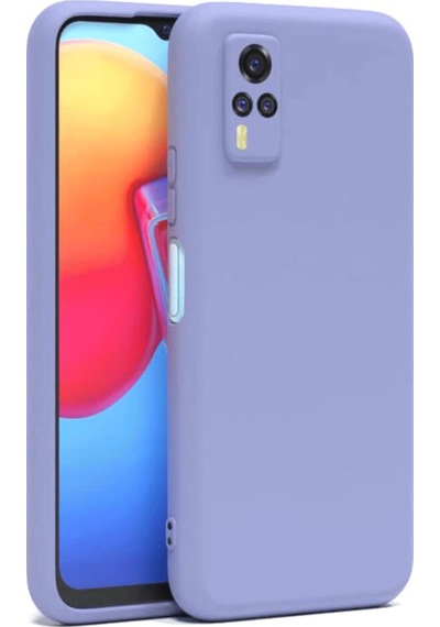 Vivo Y53s Uyumlu Kılıf Nano İçi Kadife Silikon - Lila