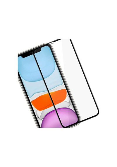 AnındaGelir Apple Uyumlu   iPhone 11 Siyah 5D Tam Kaplayan Ekran Koruyucu Cam