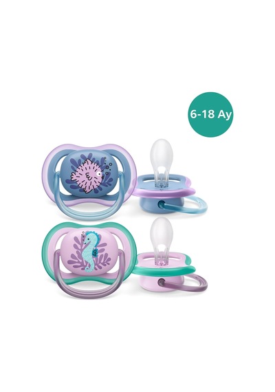 Philips Avent Ultra Aır Kız Bebek 2'li 6-18 Ay Emzik Scf085/61