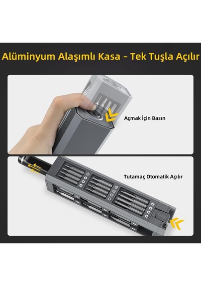 Ps49 500mah 180r/dk 5 Kademeli 42 Parça Şarjlı Tornavida Seti
